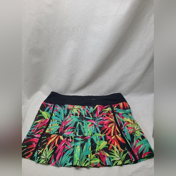 Fabletics Lorraine Run Skirt Tropical Print Size Large - Picture 2 of 9